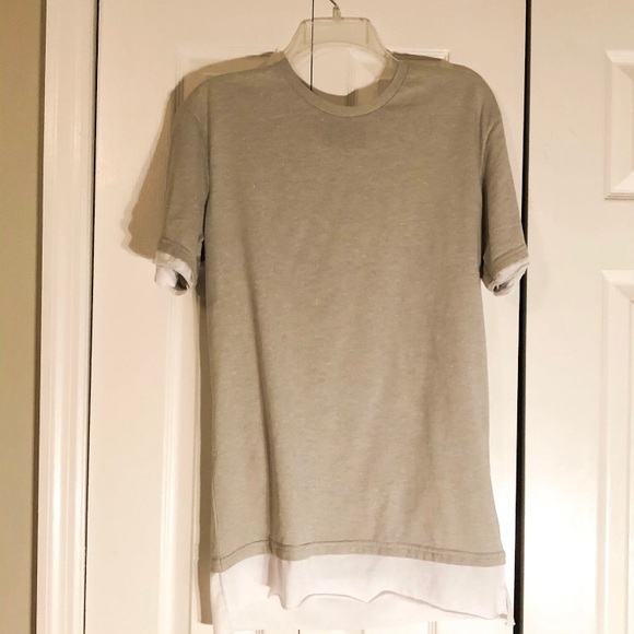 PacSun Long Fitting Double Layer T-Shirt - Picture 1 of 2